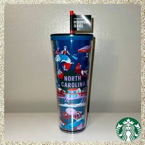 💚⭐️ NWT Starbucks "Discovery Series" North Carolina Venti Cold Cup Tumbler
